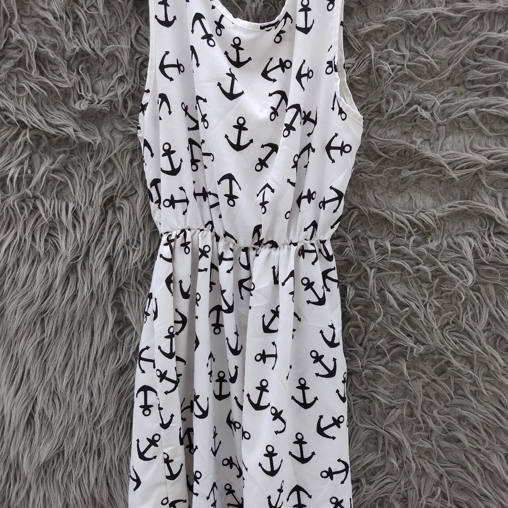 Anchor Day Dress, Size S